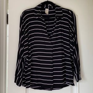 Striped tunic top